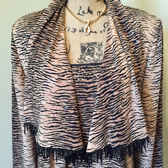 Vintage JOSEPH RIBKOFF Animal Print Twin Set - Picture 3 of 8